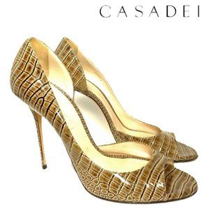Casadei Luxury Stiletto Patent Pumps Sz 11